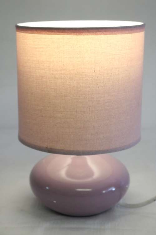 Lamps & Lanterns **RS17** A very pretty purple/ lilac porcelain table