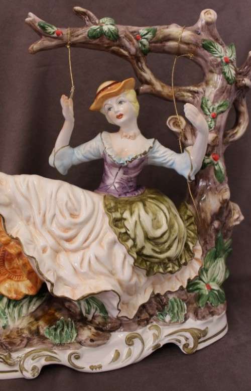 Other Porcelain Ceramics A Magnificent Large Hand Painted Italian Capodimonte Porcelain