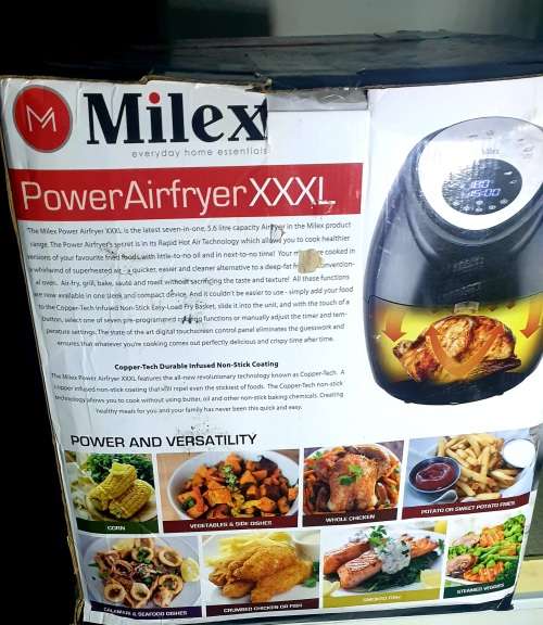 Air Fryers ***MILEX POWER AIRFRYER XXXL***IN BOX**RETAIL DEMO ITEM