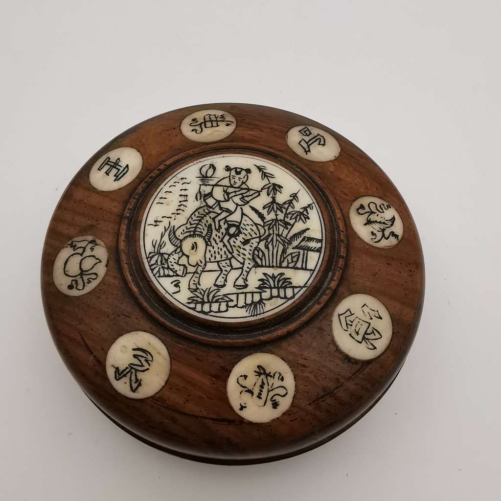 Compasses - Unique Vintage Rosewood And Bone Chinese Compass/Calender ...