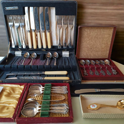 Cutlery Rare vintage collectors assortment of cutlery with boxes for sale in Johannesburg (ID