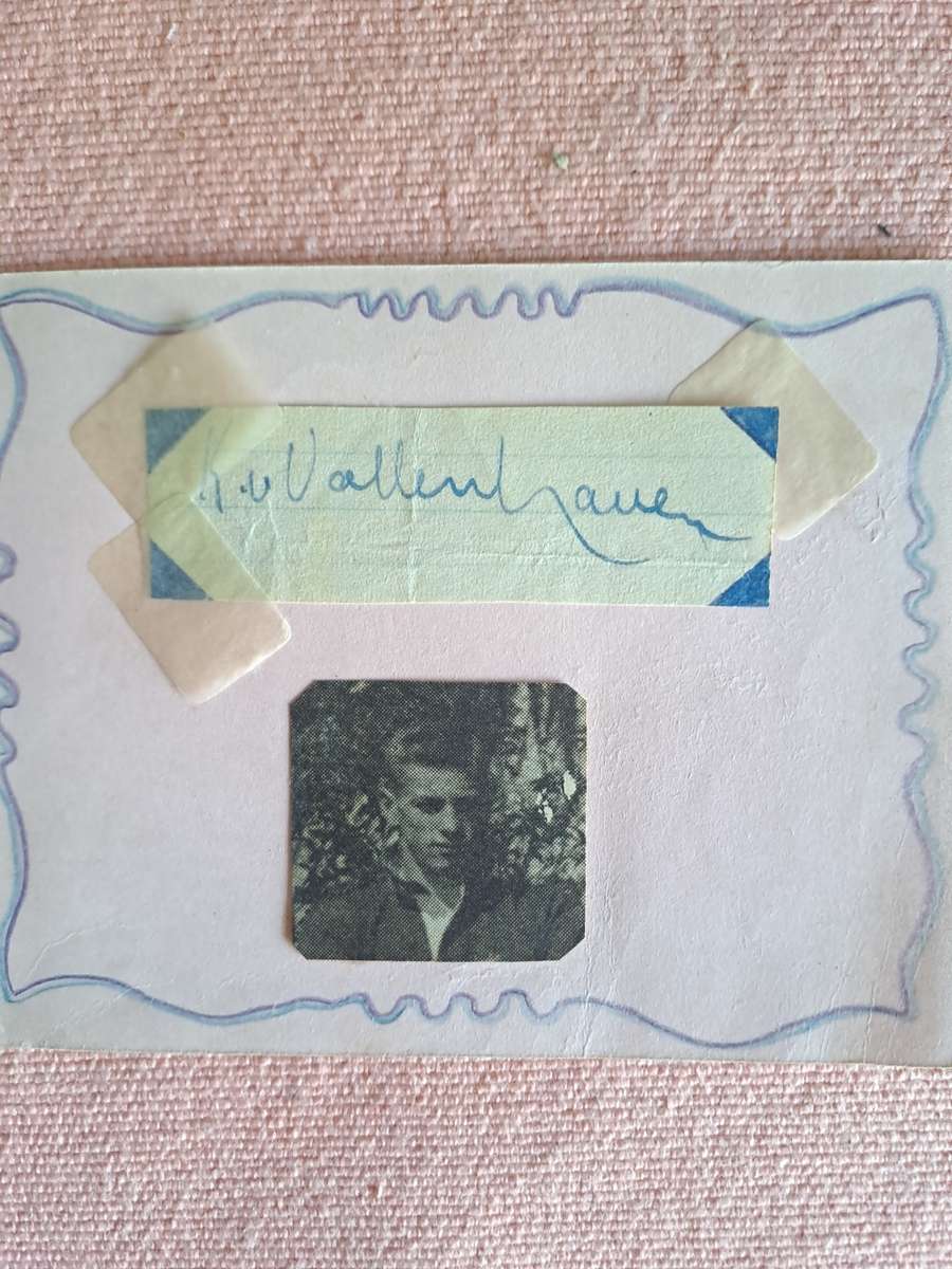 Sporting Memorabilia - Rugby signature. Karel Tom van Vollenhoven ...