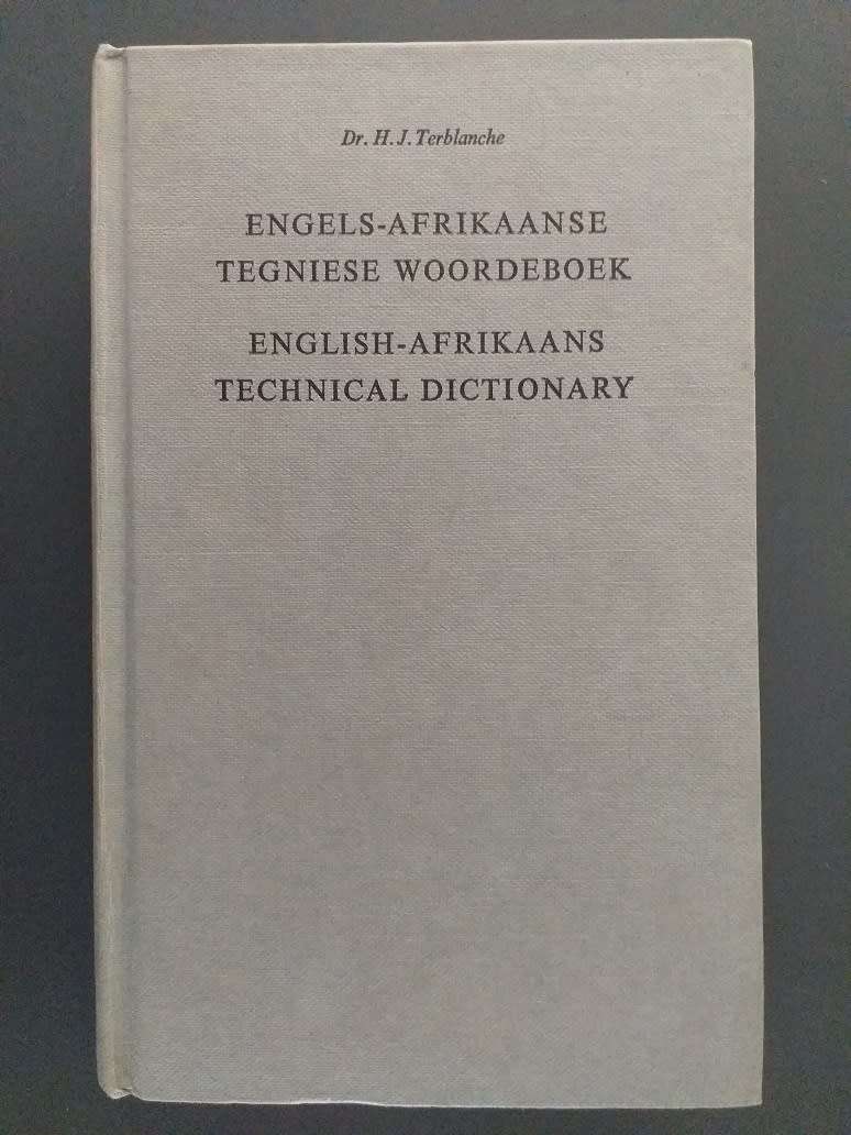 Reference - Engels Afrikaans Tegniese Woordeboek / English Afrikaans ...