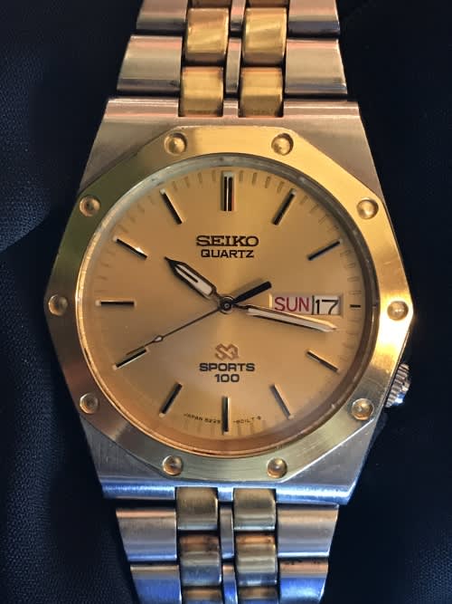 Men's Watches - 1980S SEIKO QUARTZ-SQ SPORTS 100, STAINLESS STEEL was sold  for R2, on 7 Apr at 15:47 by discoverantiques in Cape Town  (ID:408193648)