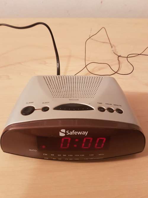 Digital Clocks & Clock Radios Safeway Alarm Clock Radio was listed