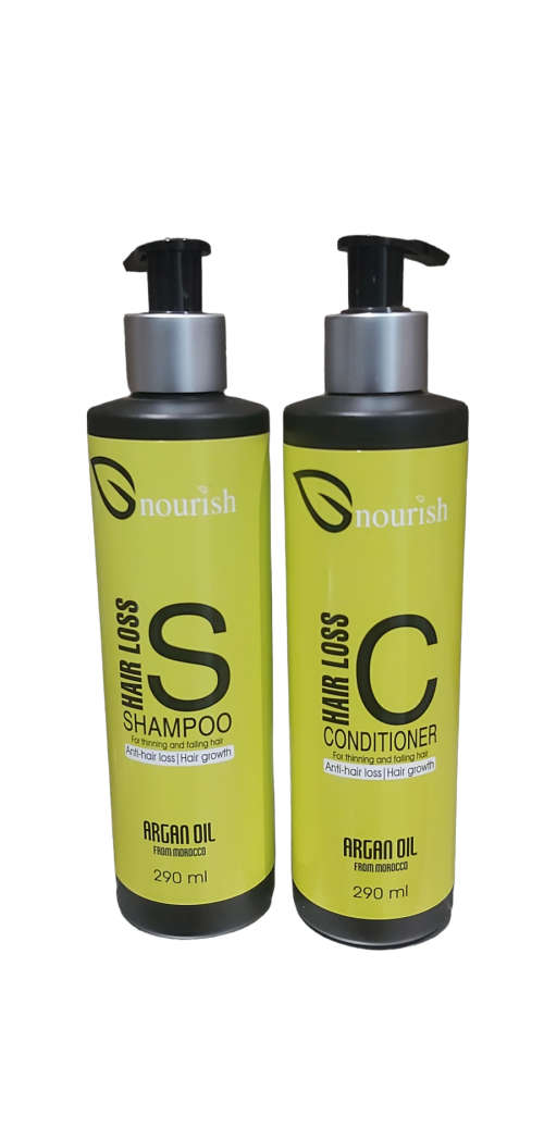 Nourish Hair Loss Prevention Shampoo And Conditioner With Keratin - 290ml -CROWN SHOP 230602211132 PhotoRoom 20230315 194728