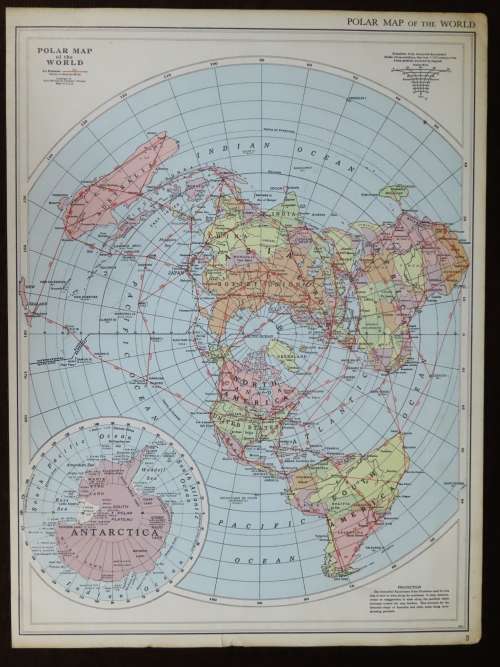 Maps - 1961 Map of The World, Excellent condition, Original McNally Map ...