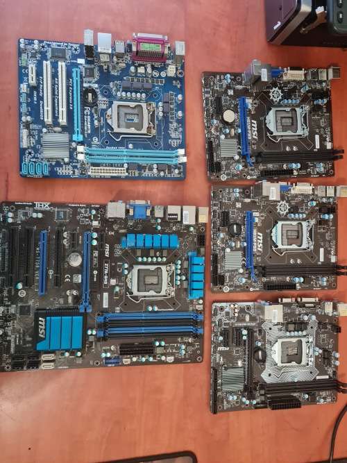 Motherboards Bulk Lot 5 x Motherboard For Spares/Repairs was sold