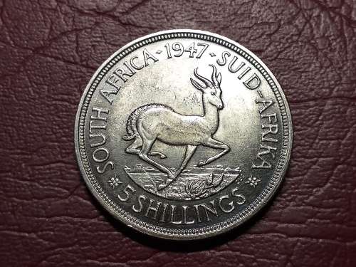 Five Shillings - 1947 Sa Union Silver 5 Shillings Was Listed For R305 