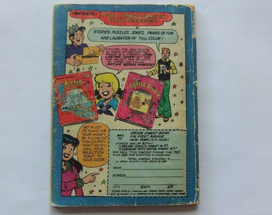 Jughead Comic Porn - Rare & Vintage - DECEMBER 1979 VINTAGE COMICS DIGEST \