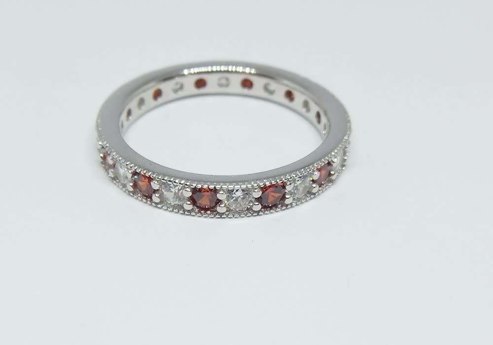 Rings - A high quality genuine sterling silver eternity ring with ...