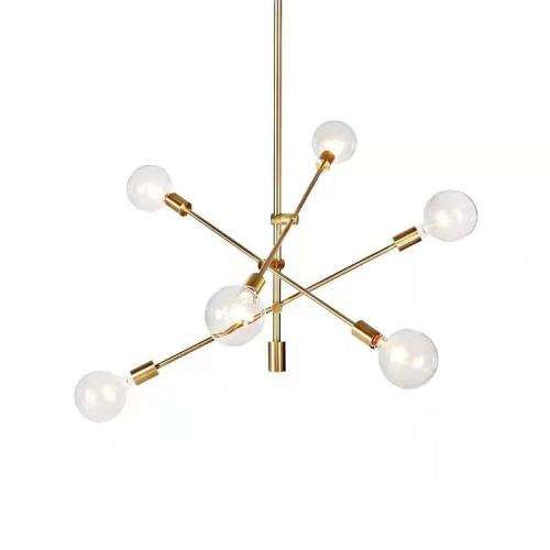 Chandeliers DrLight Minimalist Golden Wrought Iron Tree Branch