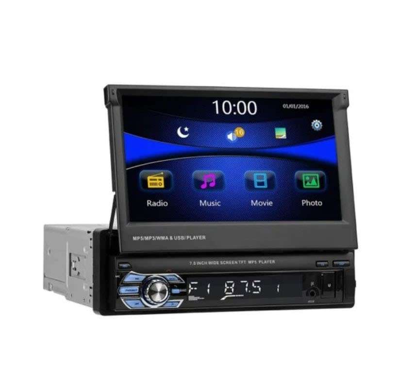 Audio Head Units Pervoi 60watt x4 Universal 1DIN Car Audio System