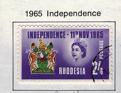RHODESIA 1965 WATER CONSERVATION SET OF 3 VERY FINE USED
