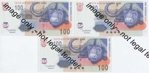 TT Mboweni - Mboweni Error notes set of 3 - Uncirculated Consecutive ...