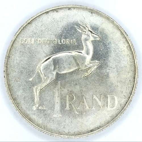 One Rand - 1967 RSA R1 female springbok variety - very scarce for sale ...