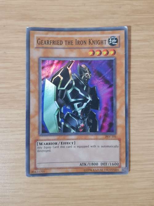 Trading Cards Gearfried The Iron Knight YuGiOh Card for sale in
