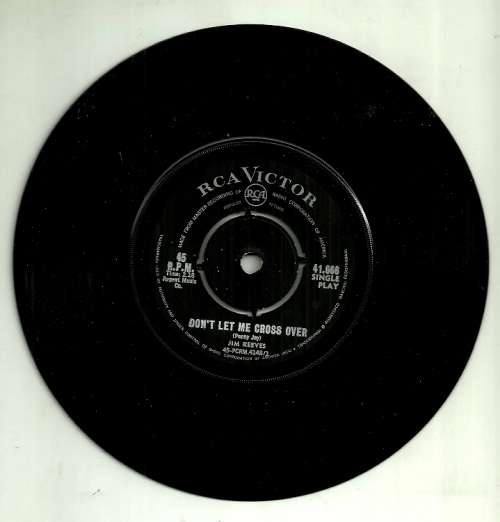 Pop Jim Reeves Don`t Let Me Cross Over / You Kept Me Awake Last