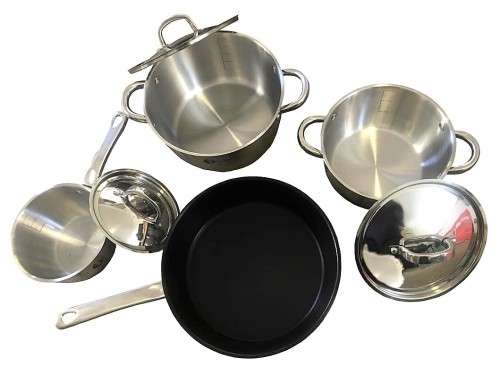 Cookware Sets - Tissolli Heavy Bottom 7 Piece Gourmet Stainless Steel ...