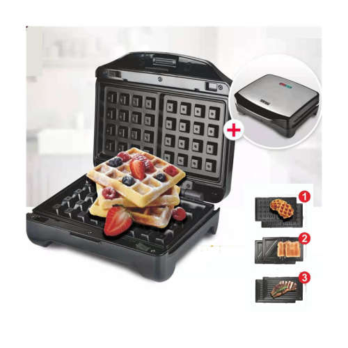 Sandwich Press 3 In 1 Electric Sandwich Maker Waffle Maker Breakfast Machine was listed for