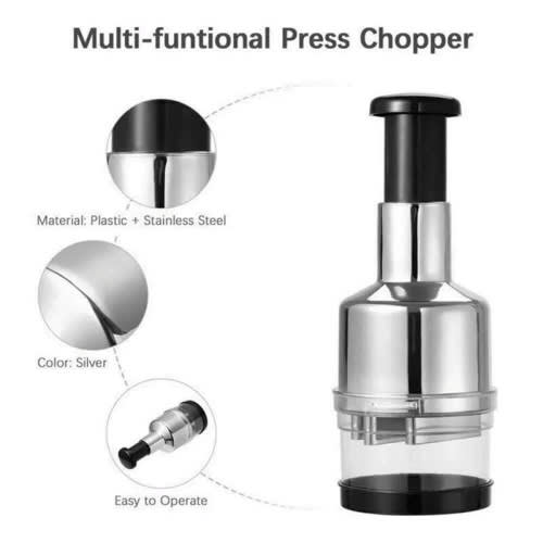 Multifunction Manual Vegetable Chopper Hand Press Food Cutter Onion Nu –