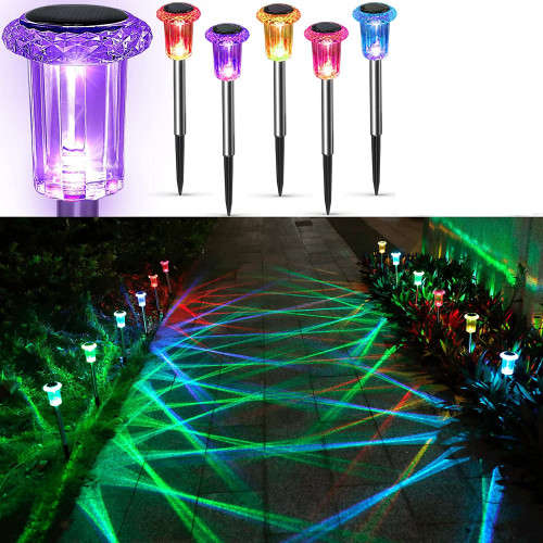 Landscape & Walkway Lights FALC17C Solar Garden Spike RGB Garden