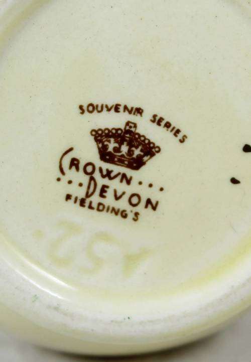 English Porcelain Crown Devon Souvenir Series Miniature Jug Bid Now!!! for sale in