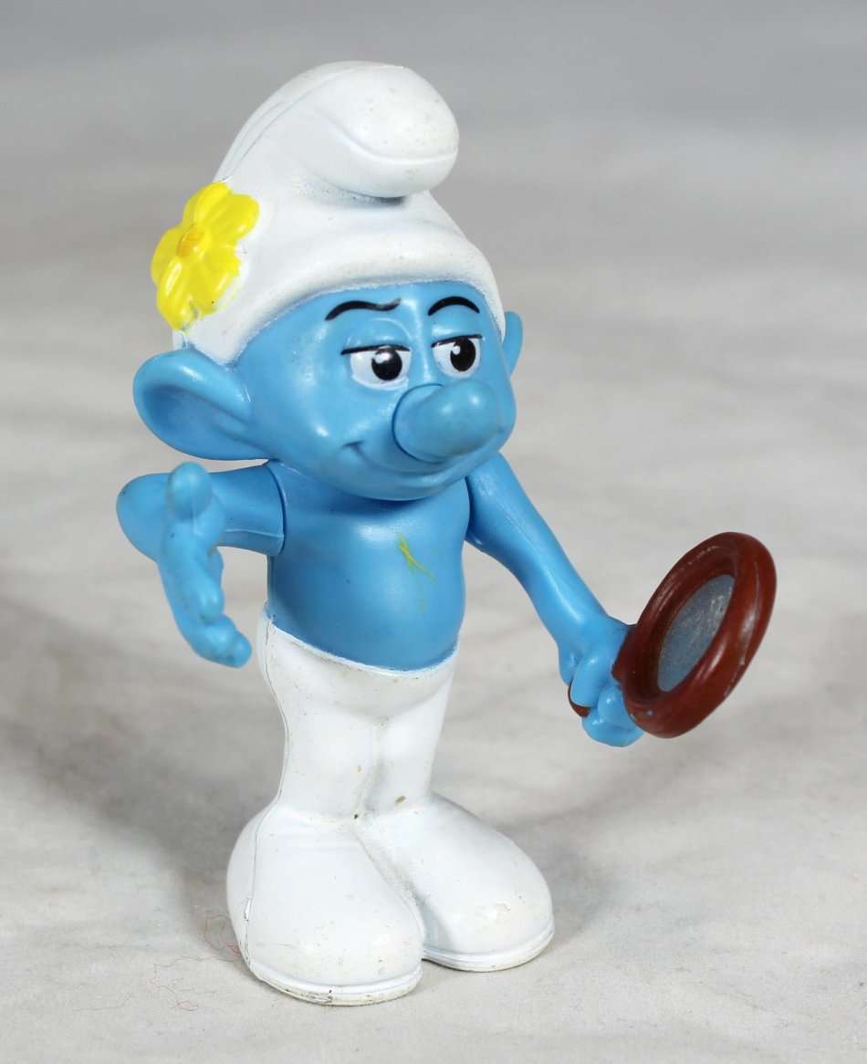 Other Collectable Toys - Smurfs - Smurf with hand mirror - A treasure ...