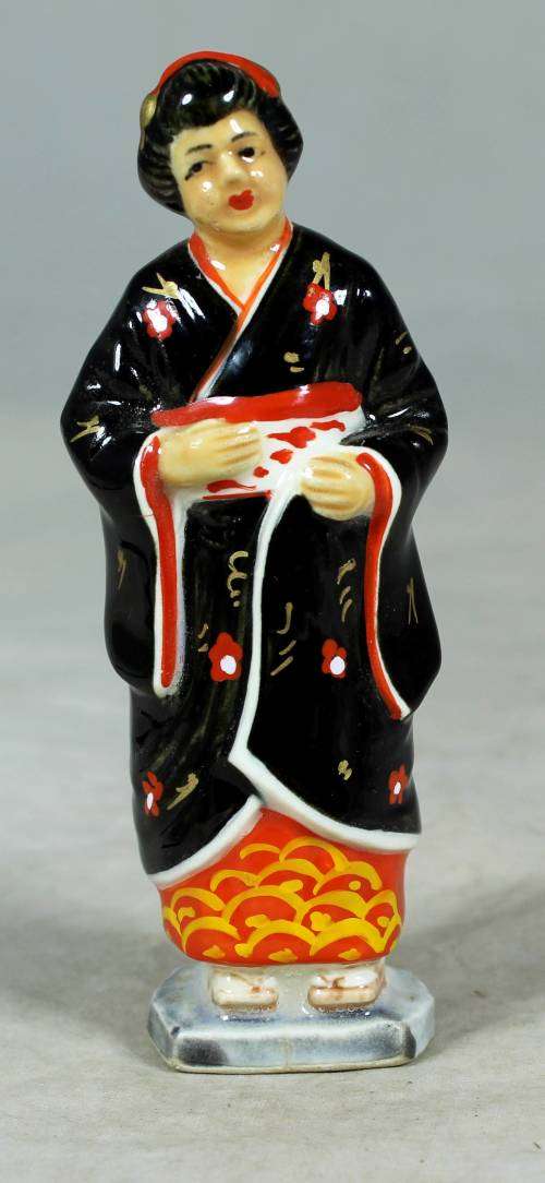 Other Ornaments VINTAGE PORCELAIN FIGURINE (MARKED FOREIGN)WOMAN