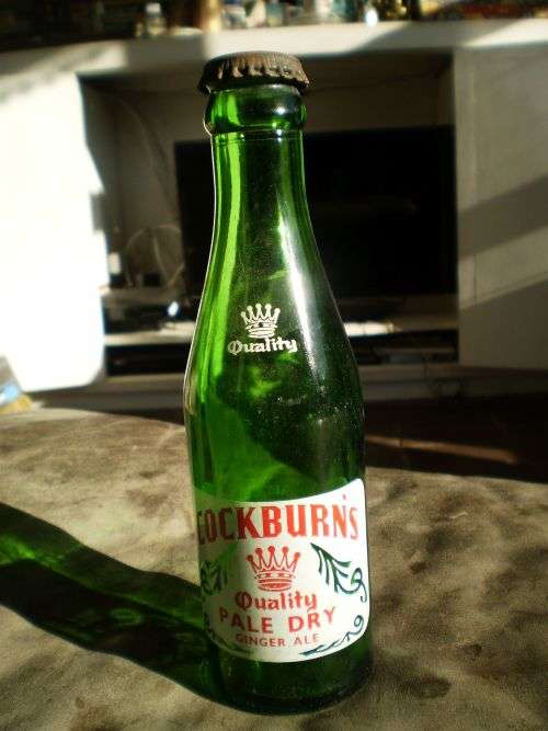 Bottles Vintage Cockburn Quality Pale Dry Ginger Ale Glass Bottle was