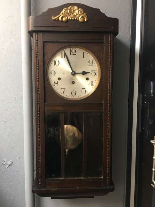 Cuckoo & Wall Clocks WOW !!! STUNNING LARGE OLD OAK CASED KIENZLE