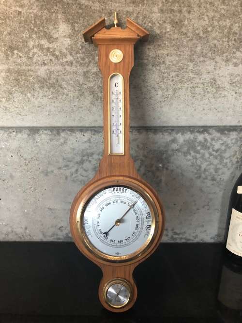 Barometers & Thermometers WOW !!!! BEAUTIFUL VINTAGE SUNDO BAROMETER