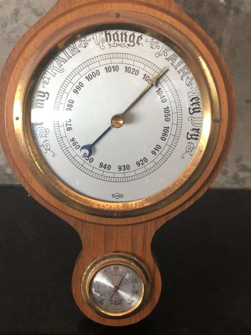 Barometers & Thermometers WOW !!!! BEAUTIFUL VINTAGE SUNDO BAROMETER