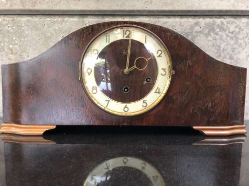 Mantel Clocks - WOW !! STUNNING GERMAN JUBA TRIPLE CHIME MANTLE CLOCK ...