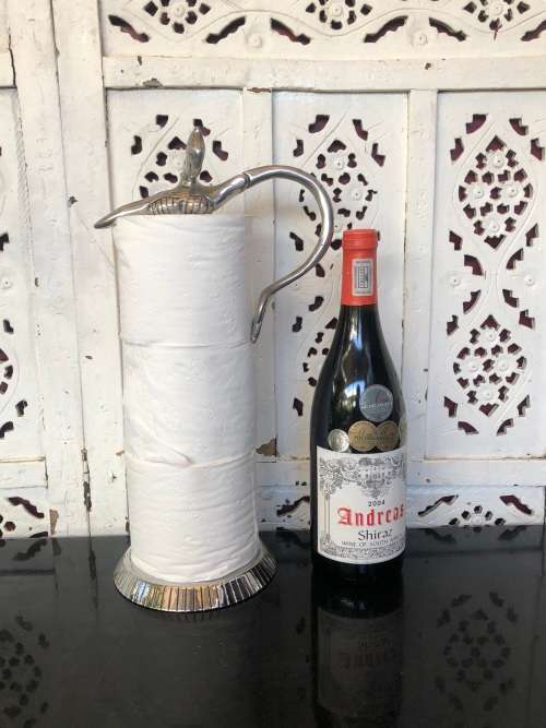 Cutlery WOW !!! VINTAGE CARROL BOYES WOMAN KITCHEN PAPER TOWEL HOLDER