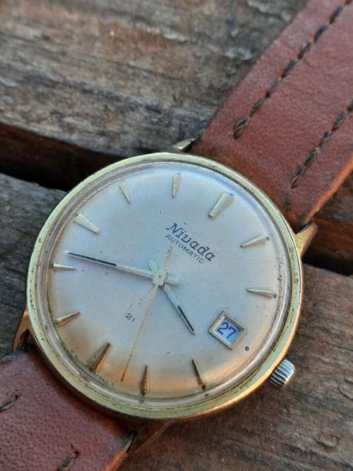 Men's Watches - vintage men's Nevada automatic was sold for R312.00 on ...