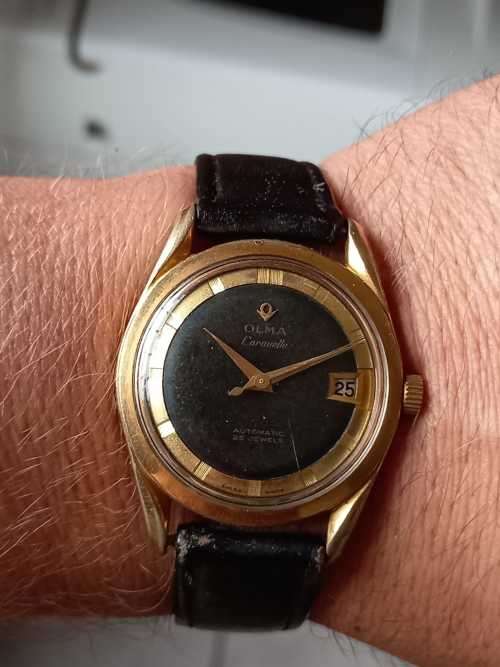 Men s Watches vintage men s olma caravelle automatic was sold