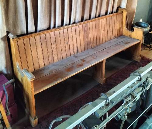 Other Furniture - Vintage Church Bench (pine). 2m+ In Length 