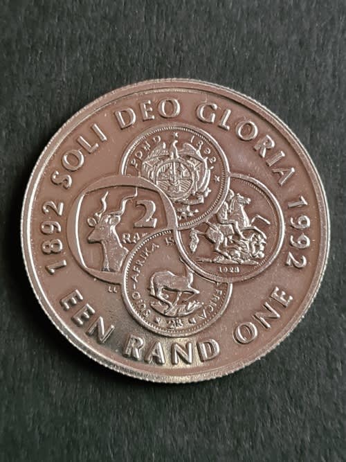 One Rand - SA One Rand 1992 Soli Deo Gloria Coin Silver was sold for ...