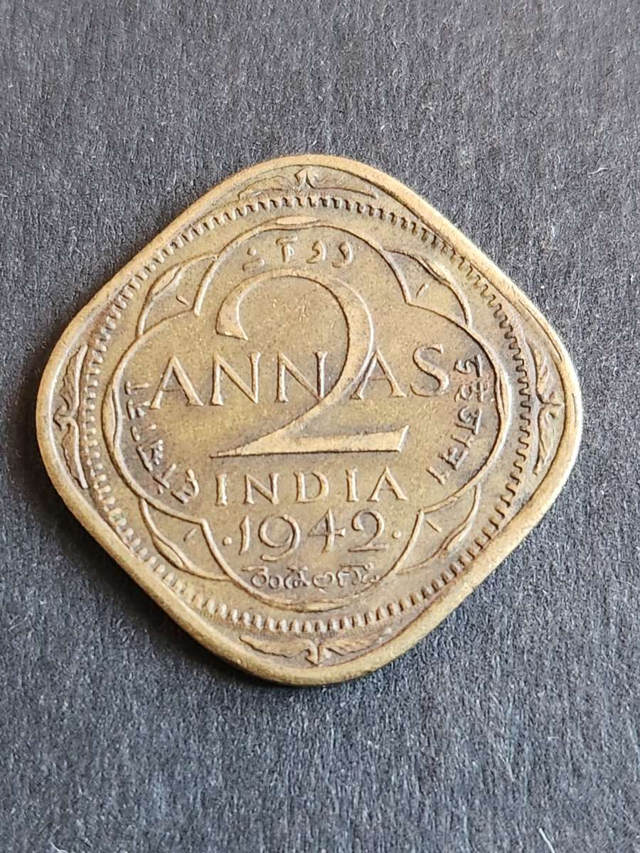 Asia India 2 Annas 1942 As Per Photograph Was Listed For R40 00 On asia-india-2-annas-1942-as-per-photograph-was-listed-for-r40-00-on