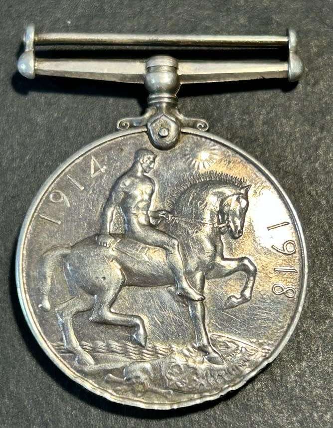 World War 1 - Full Size World War One Silver British War Medal:Pte J ...