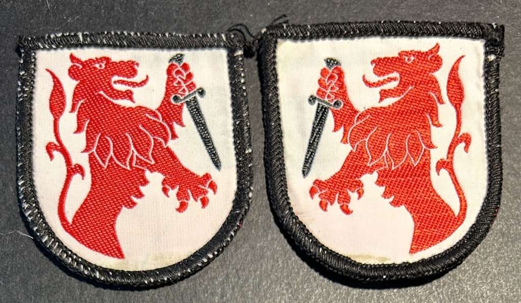 South African Army SADF Koeberg Commando Shoulder Flashes for sale