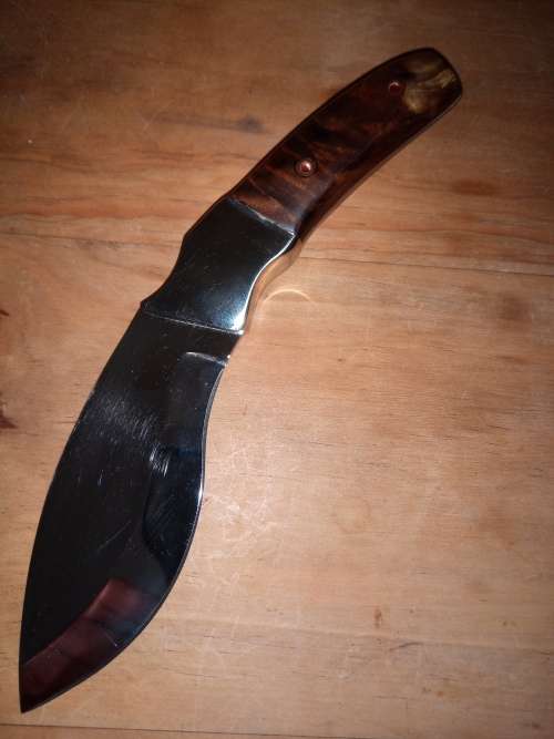 Hunting Knives HANDMADE KNIFE WITH WOOD HANDLE was sold for R426.00 on 1 Mar at 2346 by