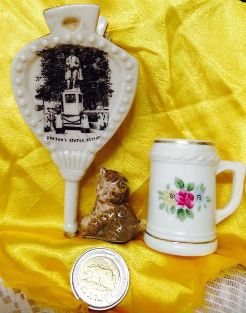 English Porcelain 3 English Printers Tray Ornaments LOOK At My BUY