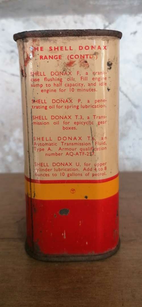 Accessories - Shell Donax B Hydraulic Brake Fluid Tin 12.5cm Was Sold ...