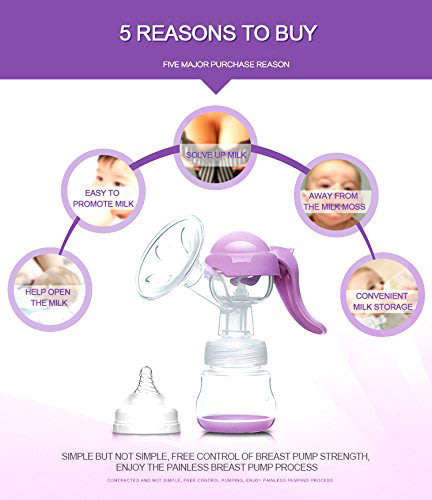 Other Feeding & Nursing - Manual Breast Pump with Lid for Breastfeeding