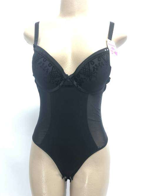 Bras & Bra Sets size 34B one piece Lingerie black was sold for R69.00