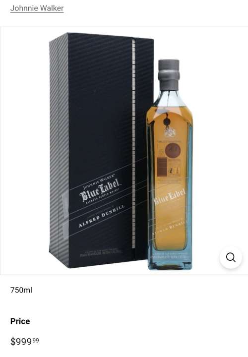 Johnnie walker deals alfred dunhill