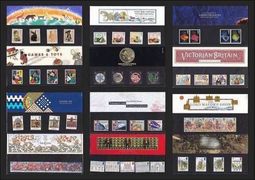 England - 12 x British Presentation Packs: 1987-1990 (Mostly 1989) - 1 ...