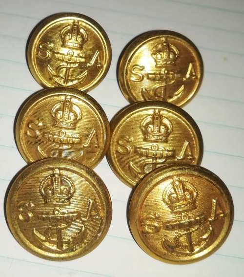 South African Navy - SOUTH AFRICAN NAVY - LOT OF 6 BUTTONS MADE BY ...